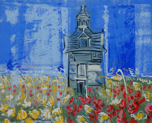 Pigeonnier with poppies