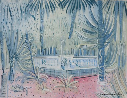 Fountain at Villa Oasis, Jardin Majorelle