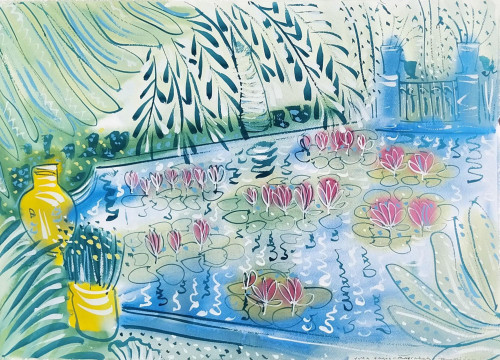 Lotus at Jardin Majorelle I