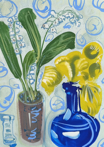 Iris and Lily of the Valley