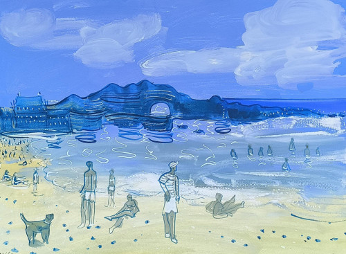 Biarritz Grande Plage towards Port des Pecheurs