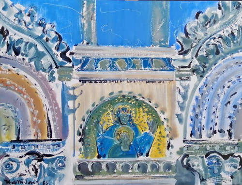 Venice, San Marco Detail of Facade of Loggia dei Cavalli