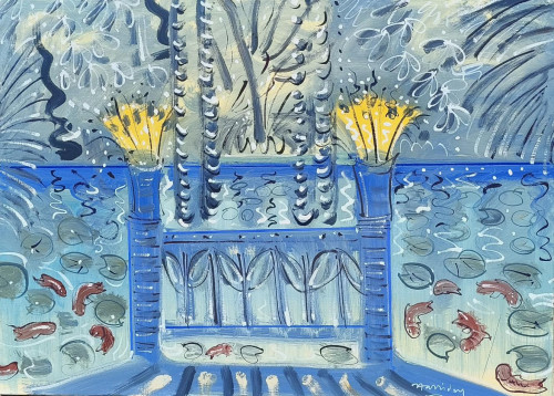 Goldfish in the Reflecting Pool at Jardin Majorelle