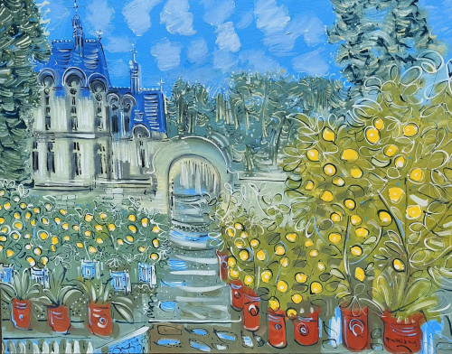 The Citrus Garden at Chateau de St Loup