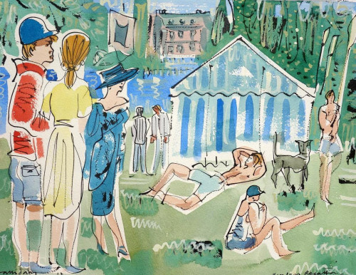 Taking the sun at Henley Regatta