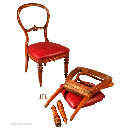 Pair of Maple Antique Campaign Chairs