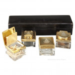 Boxed Silver Gilt Desk Set