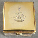 Boxed Silver Gilt Desk Set