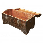 Leather Covered Domed Trunk