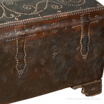 Leather Covered Domed Trunk
