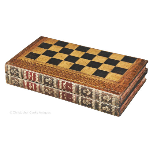 Leather Backgammon Book Box