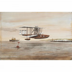 Vickers I X Flying Boat RNAS by Norman Wilkinson