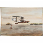 Vickers I X Flying Boat RNAS by Norman Wilkinson
