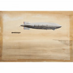 The US Navy Macon ZRS-5 Airship by Norman Wilkinson