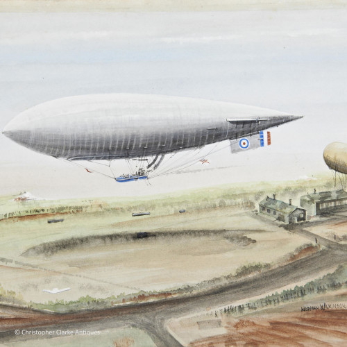 A Silver Queen Airship By Norman Wilkinson