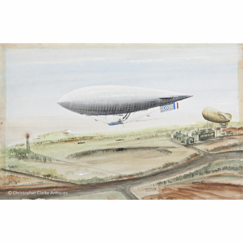 A Silver Queen Airship By Norman Wilkinson