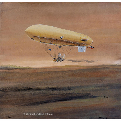 The German Airship PL6 by Norman Arnold