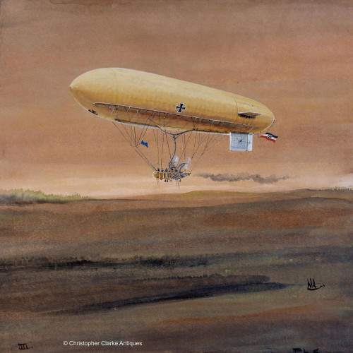 The German Airship PL6 by Norman Arnold