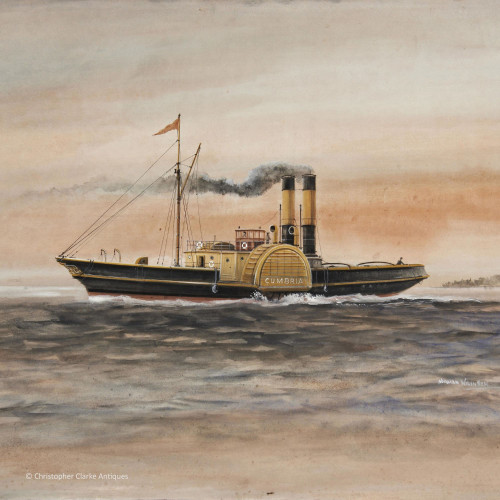 SOLD SS Cumbria - Paddle Tug by Norman Wilkinson