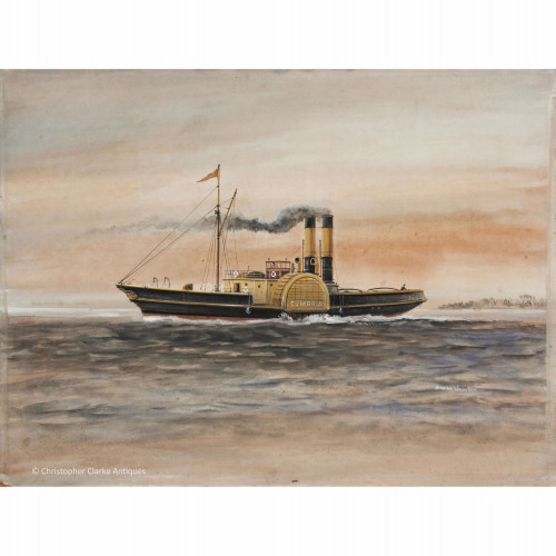 SOLD SS Cumbria - Paddle Tug by Norman Wilkinson