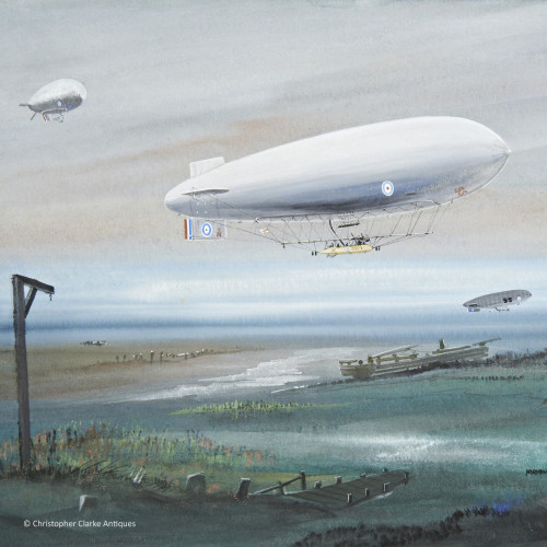 The Dover Airship Patrol by Norman Wilkinson
