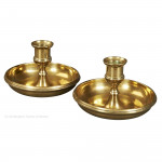 Cast Brass Brighton Buns Candlesticks