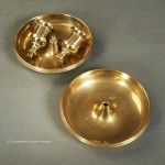 Cast Brass Brighton Buns Candlesticks