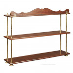 Mahogany Campaign Shelves