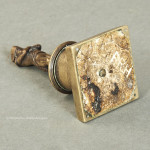 Small Brass Napoleon on plinth