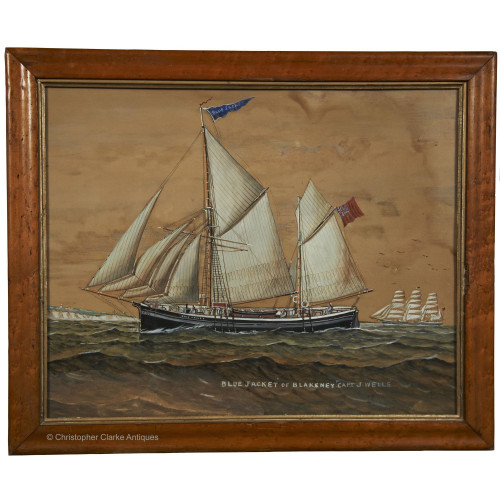 Blue Jacket Painting