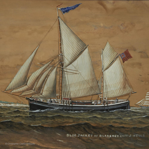 Blue Jacket Painting