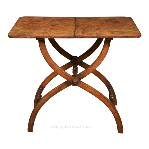 Walnut Coaching Table by Hindley & Sons