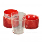 Red Cased Glass
