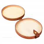 Low Round Leather Case