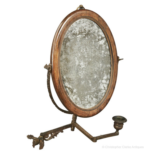 Tent Pole or Bracket Campaign Mirror