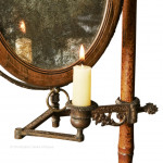 Tent Pole or Bracket Campaign Mirror