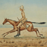 Boer War Watercolour of Imperial Yeomanry