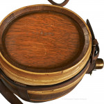 One Quart Oak Campaign Keg