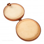 Low Round Leather Case