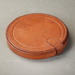 Low Round Leather Case