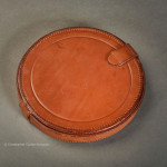 Low Round Leather Case