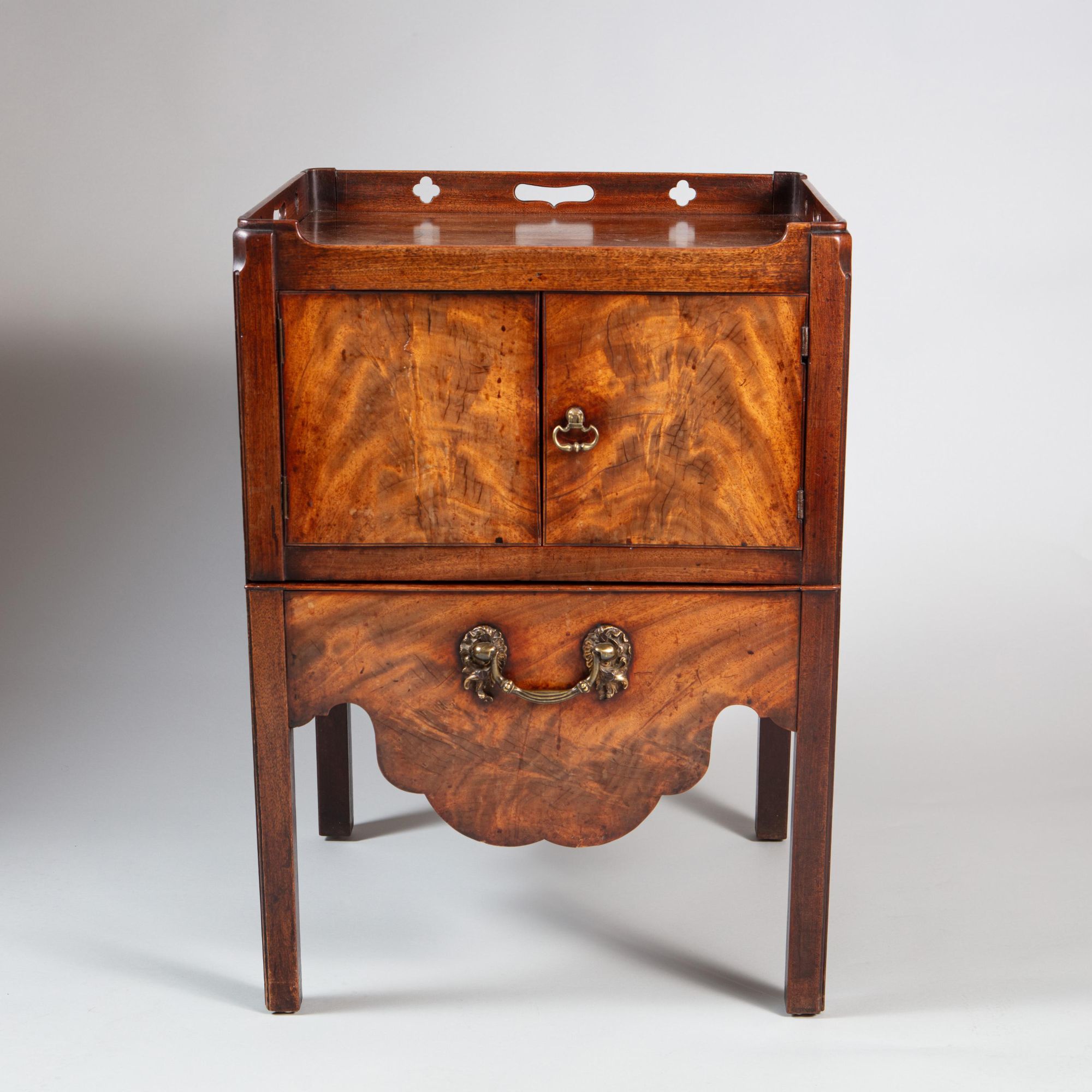 A George III mahogany night table
