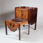 A George III mahogany night table