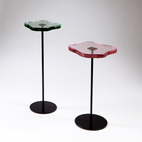 A medium Lily table in rose pink