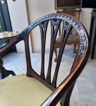 A George III Hepplewhite period mahogany armchair