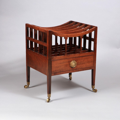 A George III mahogany canterbury