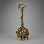 A collection of late 19th century brass door stops