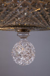 A Regency period gilt bronze and cut glass dish light