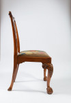 A pair of Irish George II walnut side chairs