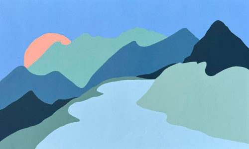 La montagne bleue
